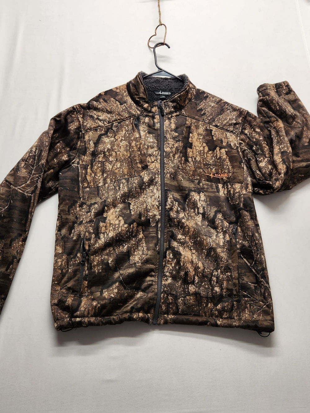 ⭐️Habit Outdoors Men’s Camo Hunting Jacket XL - Warm Sherpa Lined
